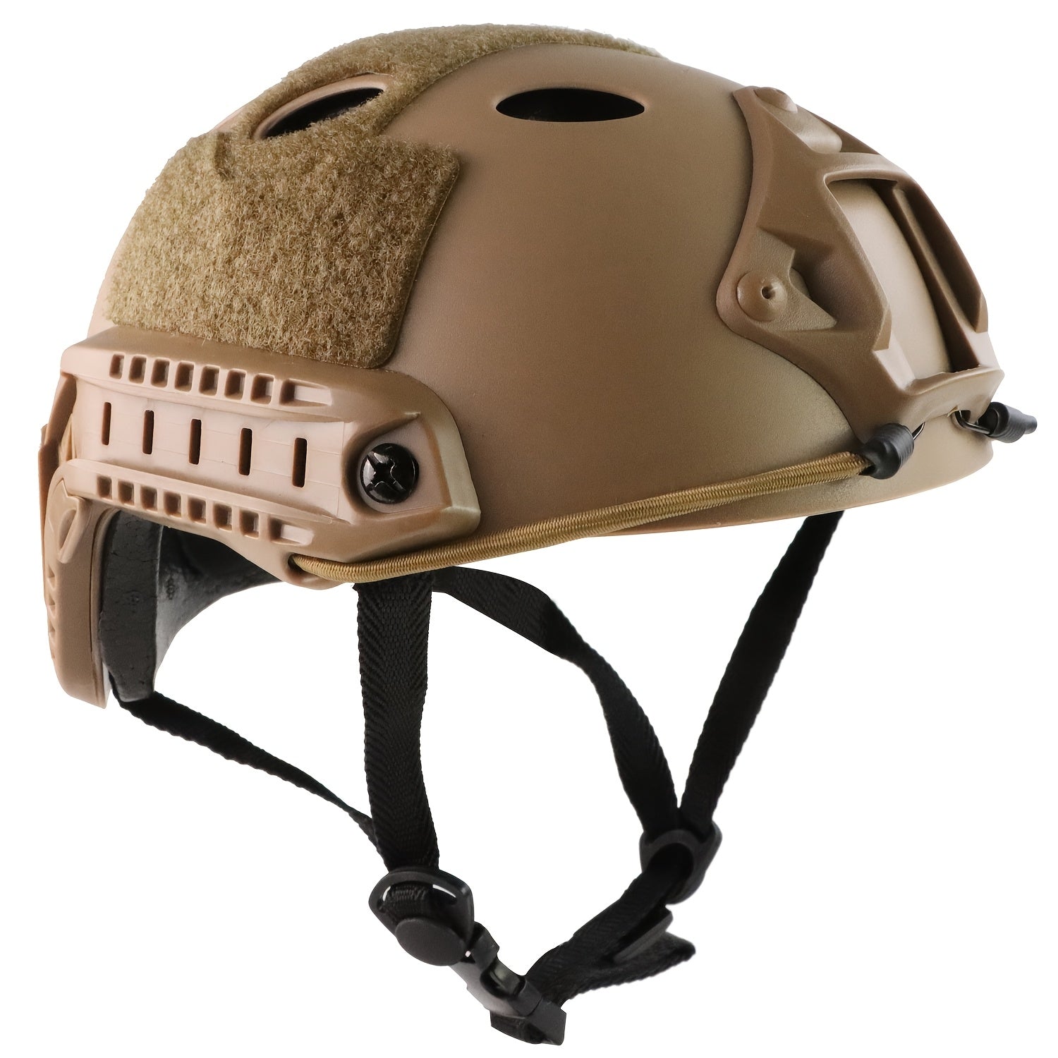 BOOIU-JY - Individually Packaged Easy Breathable Helmet, Easy Breathable Tactical Helmet, Game Helmet, Outdoor Action Helmet with Oval Ventilation Holes