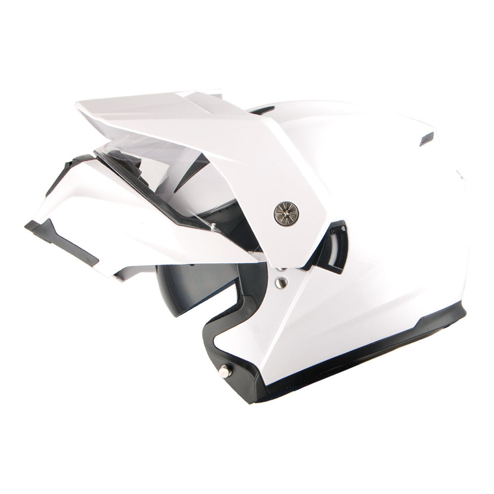 MOTORCYCLE HELMET MEN WOMEN DUAL SPORT MODULAR FLIP UP FULL FACE HELMET ADVENTURE DUAL VISOR: HJK910 DSPORT