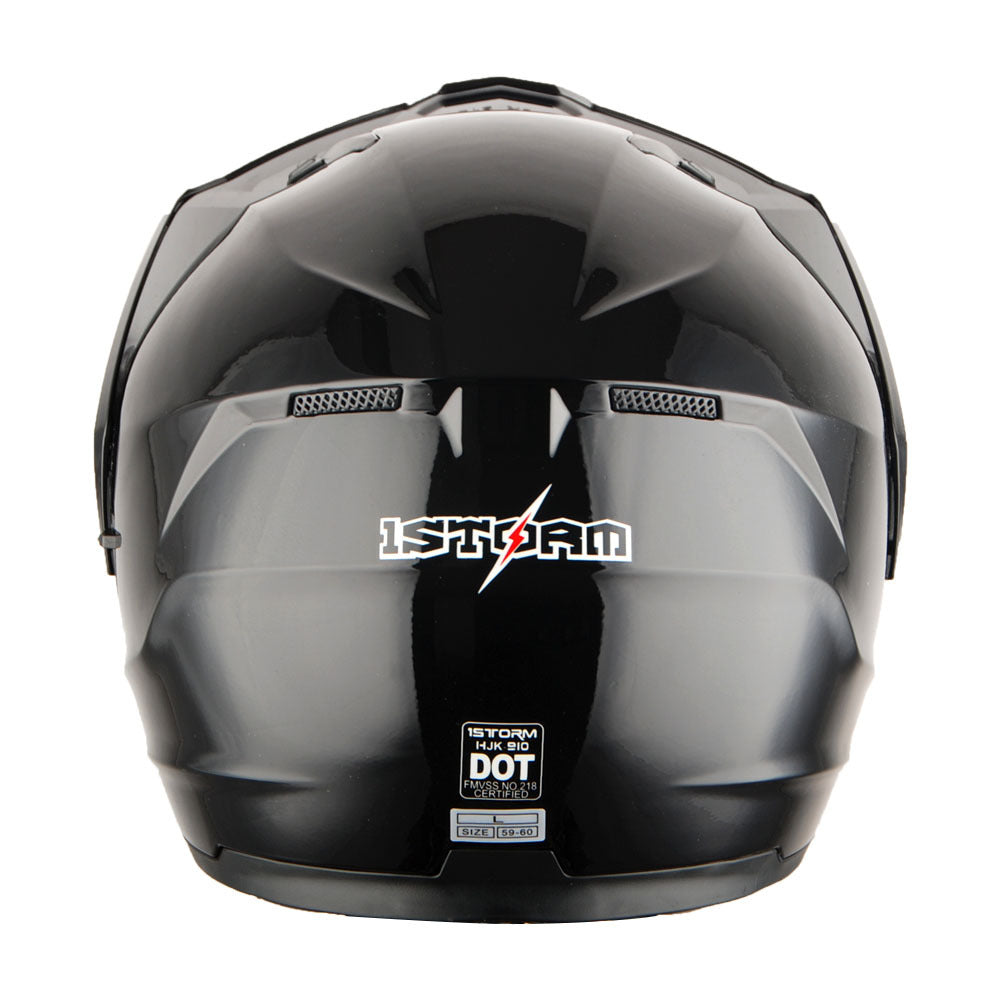 MOTORCYCLE HELMET MEN WOMEN DUAL SPORT MODULAR FLIP UP FULL FACE HELMET ADVENTURE DUAL VISOR: HJK910 DSPORT