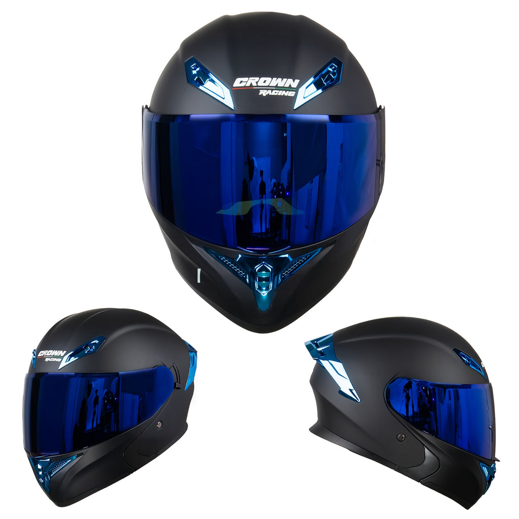 Modular Flip-Up Motorcycle Helmets, Model-901, Purple, Blue