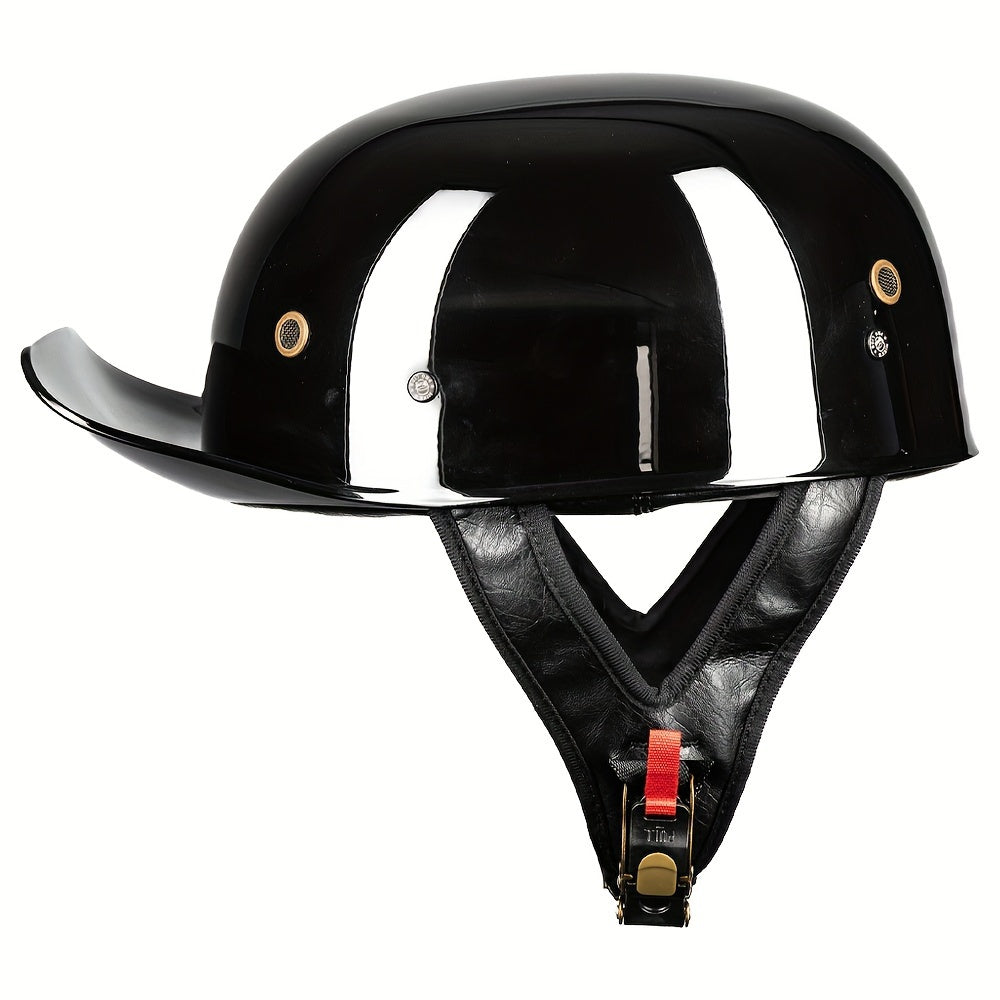 Half Helmet Motorcycle Baseball Helmet Half Cap Quick Release Buckle DOT Motocross Suits Men Women Z106
