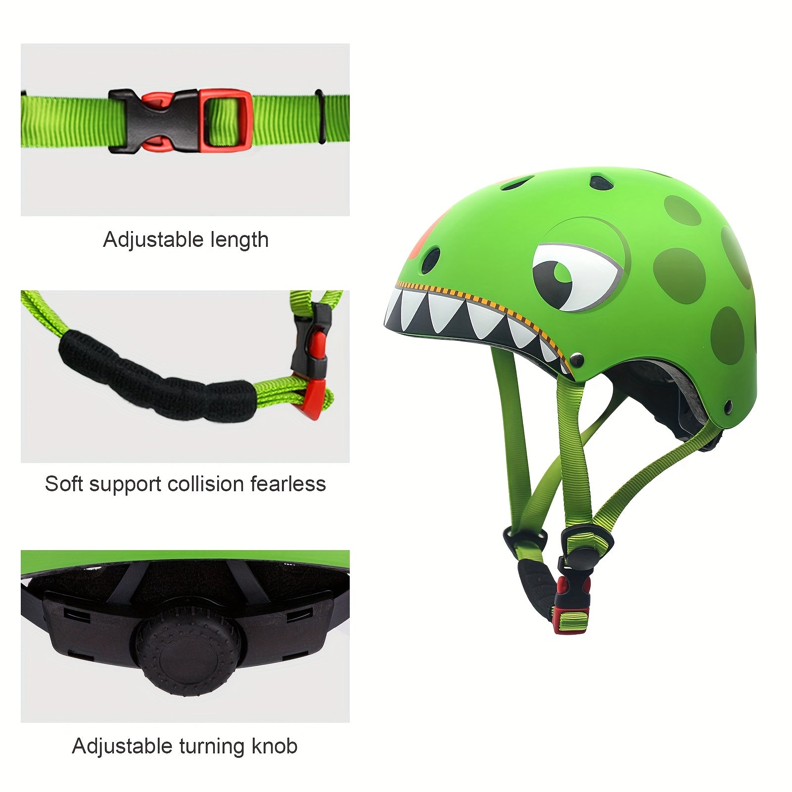 Bicycle Helmet Kids Cartoon Safety Head Protection for Kids 5+ Years Light Weight Breathable for Bicycle