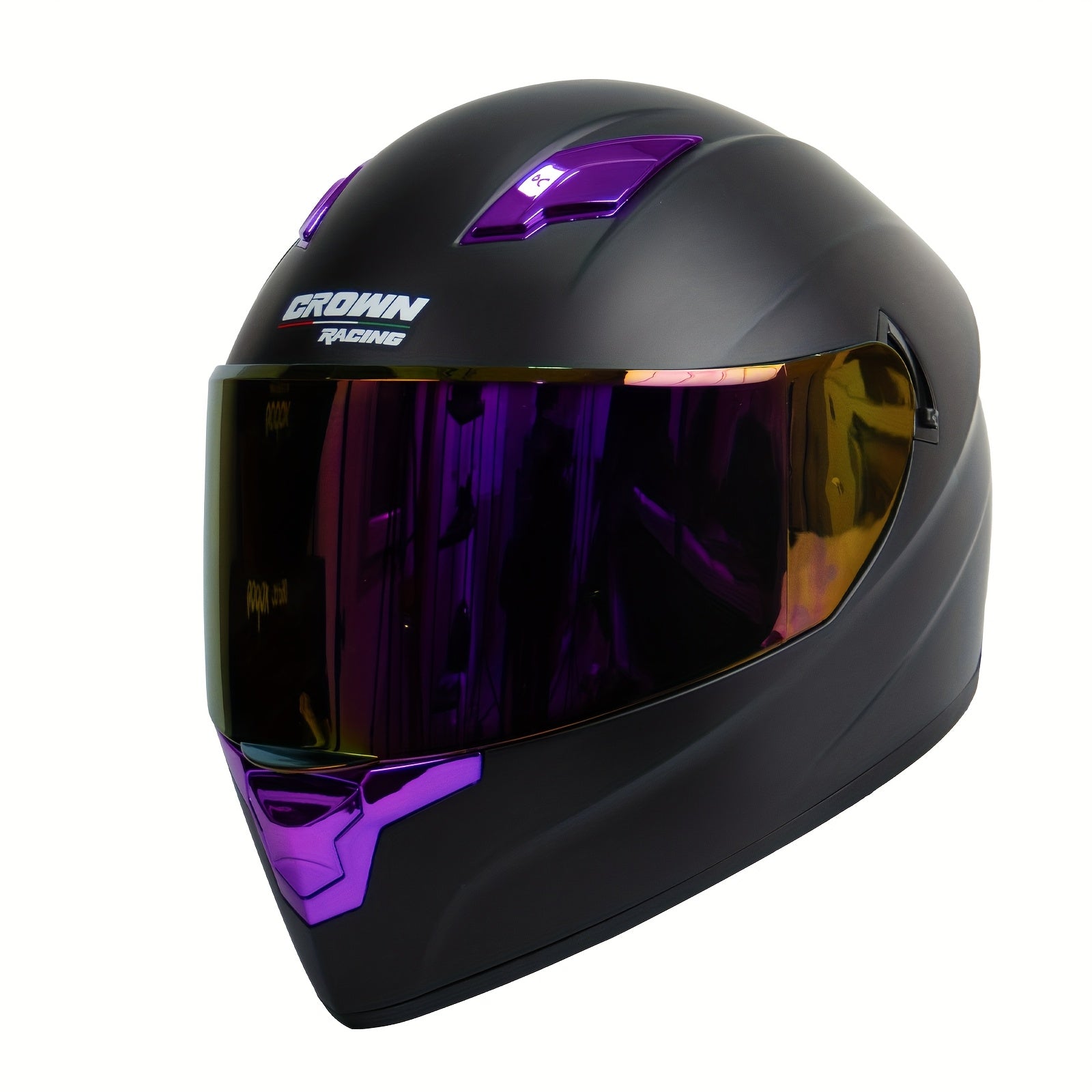 Purple Motorcycle Helmets for Adults Full Face Motorcycles
