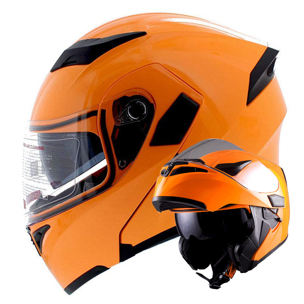 MOTORCYCLE MODULAR FULL FACE HELMET FLIP UP DUAL VISOR HELMET