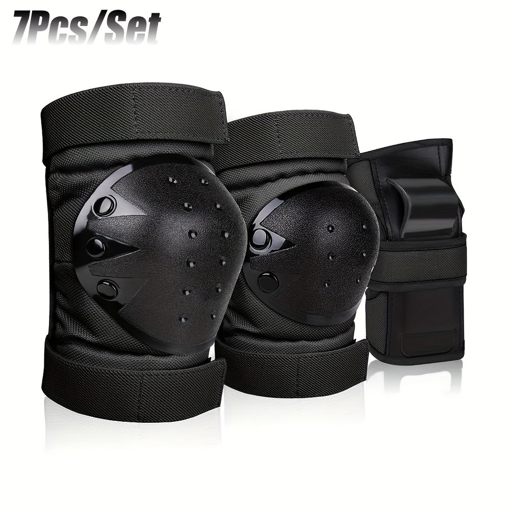 7pcs TOPRUNN Skateboarding & Skating Protective Gear Suitable for & - Full Body Armor with Helmet