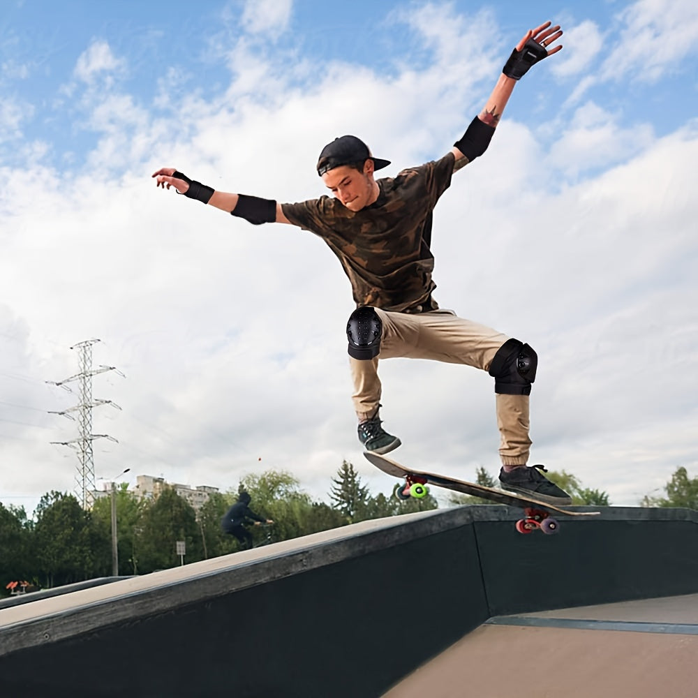 7pcs TOPRUNN Skateboarding & Skating Protective Gear Suitable for & - Full Body Armor with Helmet