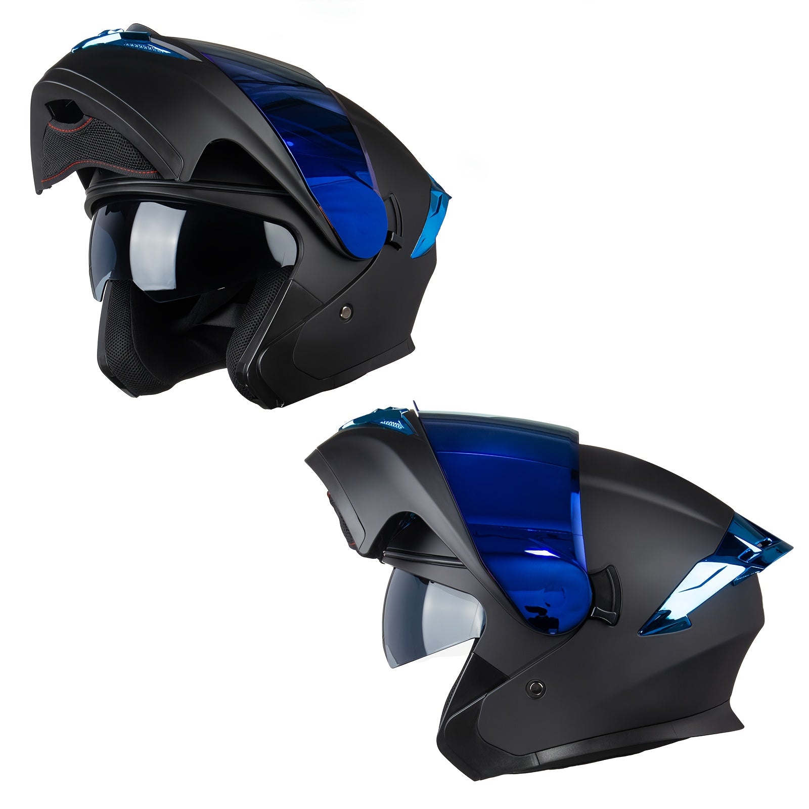 Modular Flip-Up Motorcycle Helmets, Model-901, Purple, Blue