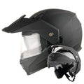 MOTORCYCLE HELMET MEN WOMEN DUAL SPORT MODULAR FLIP UP FULL FACE HELMET ADVENTURE DUAL VISOR: HJK910 DSPORT