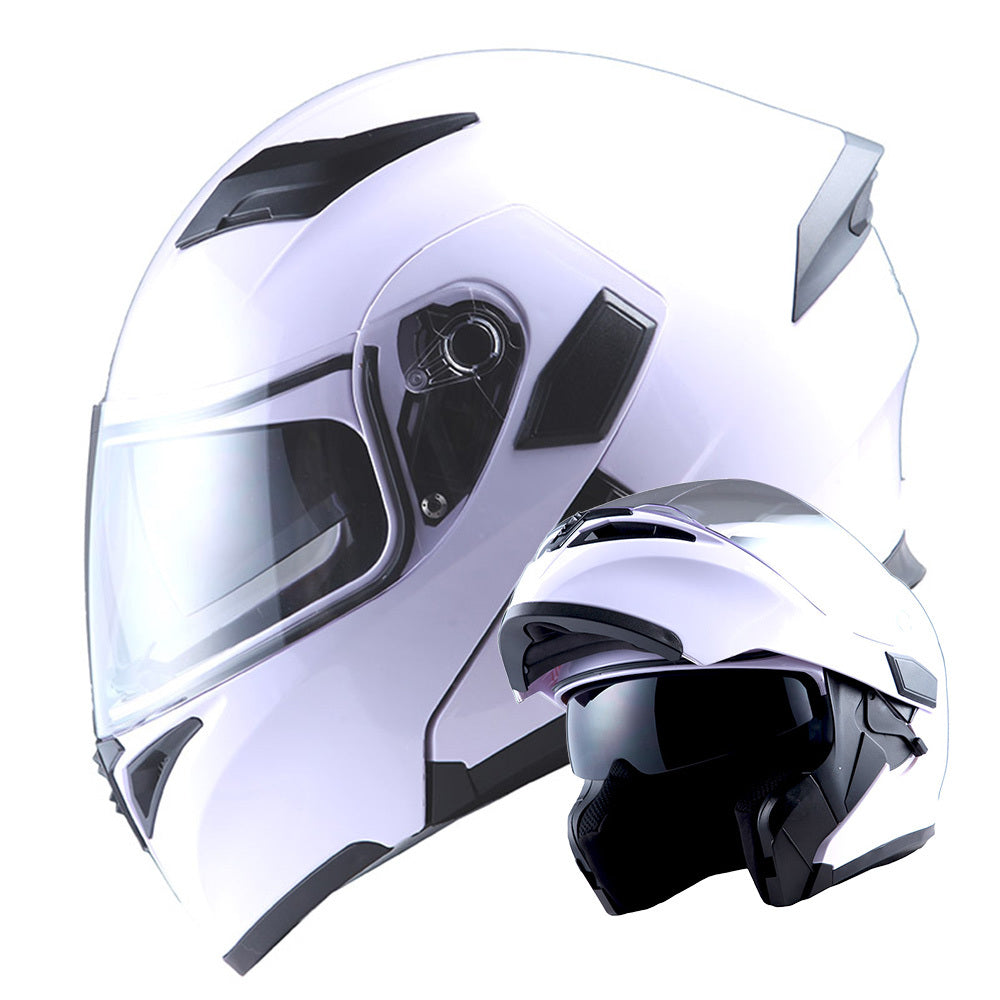 MOTORCYCLE MODULAR FULL FACE HELMET FLIP UP DUAL VISOR HELMET