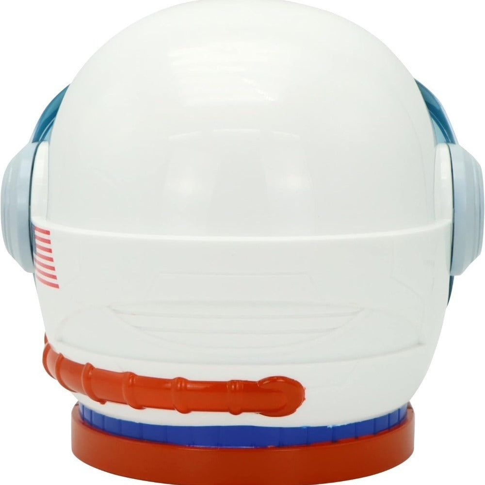 Kids Astronaut Helmet with Movable Visor & USA Flag Logo - Realistic Space Costume Set, Adjustable White & Blue Visor, Foam Padding, Durable Pretend Play Toy for & 5-12 (Halloween, Dress Up)