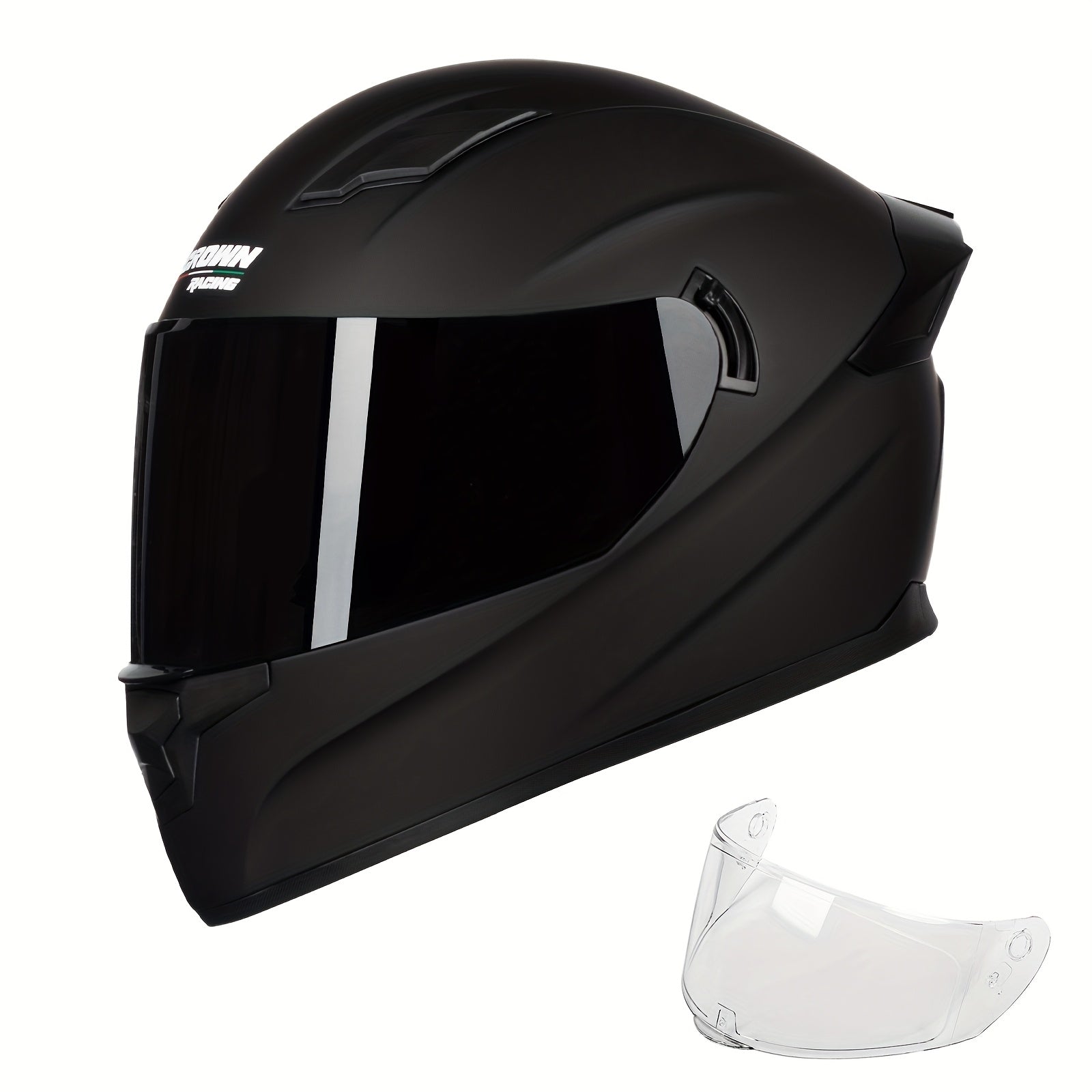 Crown Racing Motorcycle Helmets for Man And Women Full Face with 2 Visor