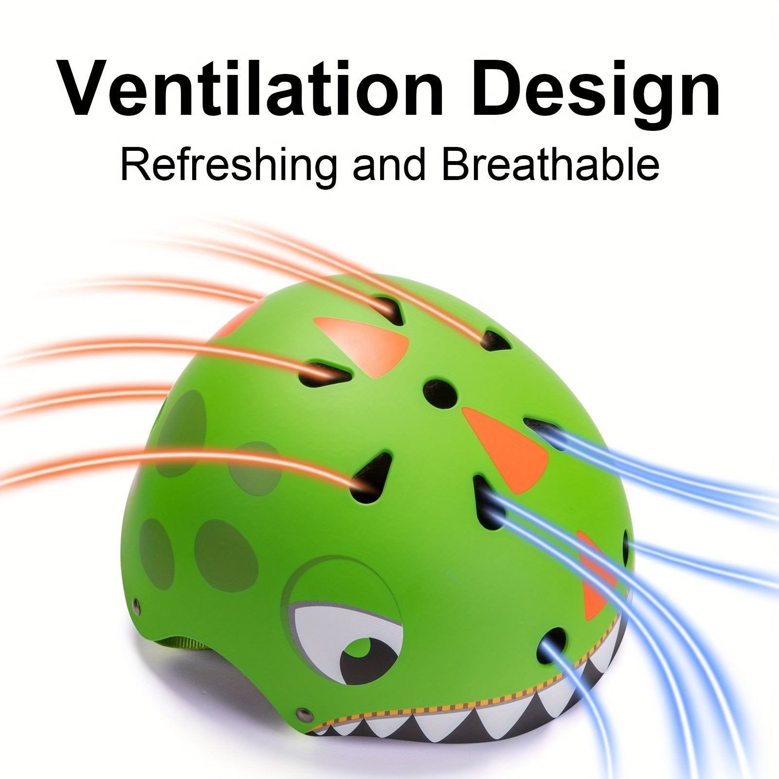 Bicycle Helmet Kids Cartoon Safety Head Protection for Kids 5+ Years Light Weight Breathable for Bicycle