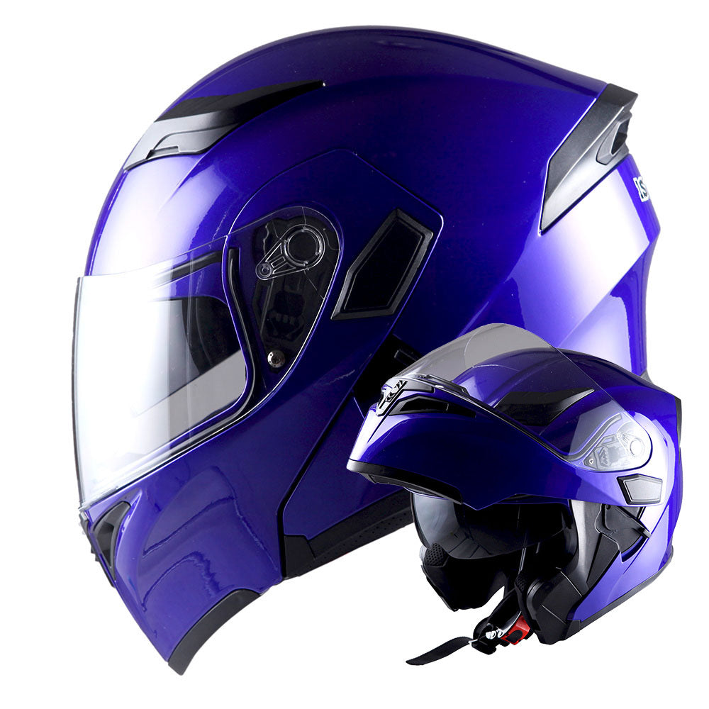 MOTORCYCLE MODULAR FULL FACE HELMET FLIP UP DUAL VISOR HELMET
