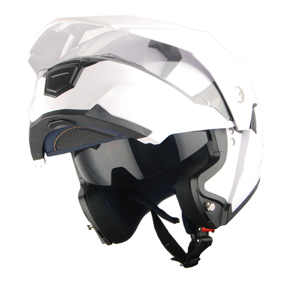 MOTORCYCLE HELMET MEN WOMEN DUAL SPORT MODULAR FLIP UP FULL FACE HELMET ADVENTURE DUAL VISOR: HJK910 DSPORT