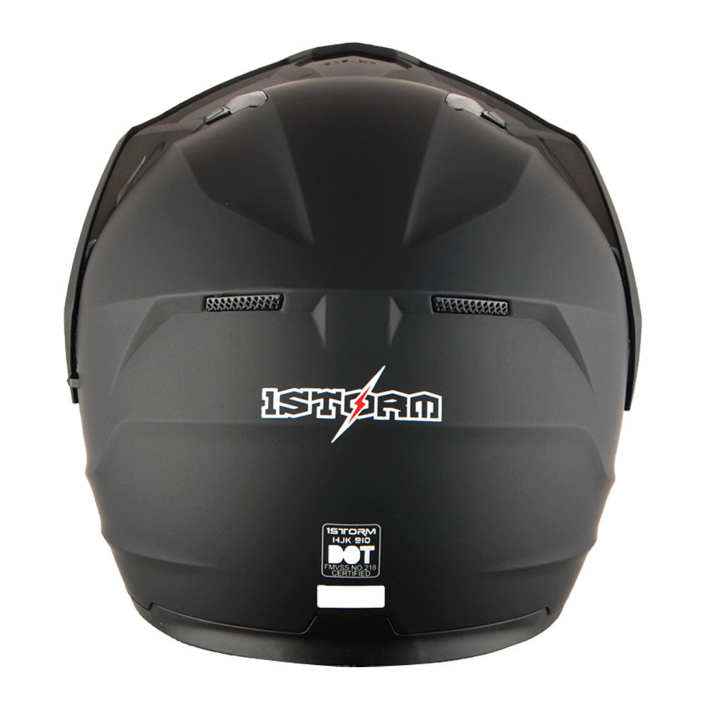 MOTORCYCLE HELMET MEN WOMEN DUAL SPORT MODULAR FLIP UP FULL FACE HELMET ADVENTURE DUAL VISOR: HJK910 DSPORT