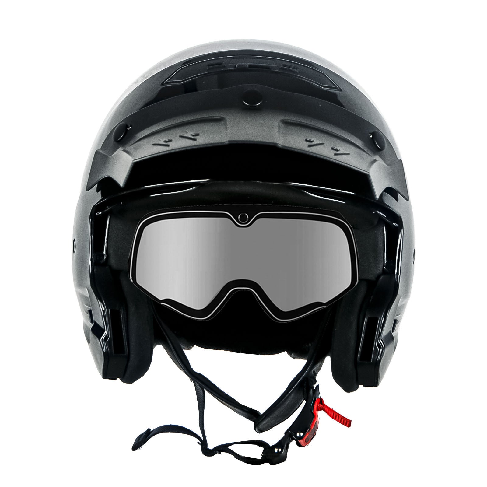 Motorcycle Full Face Helmet Open Face Helmet with Smoked Shield (Detachable Visor & Face Mask)