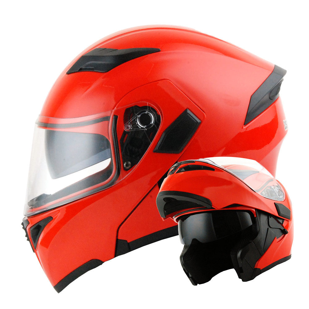 MOTORCYCLE MODULAR FULL FACE HELMET FLIP UP DUAL VISOR HELMET