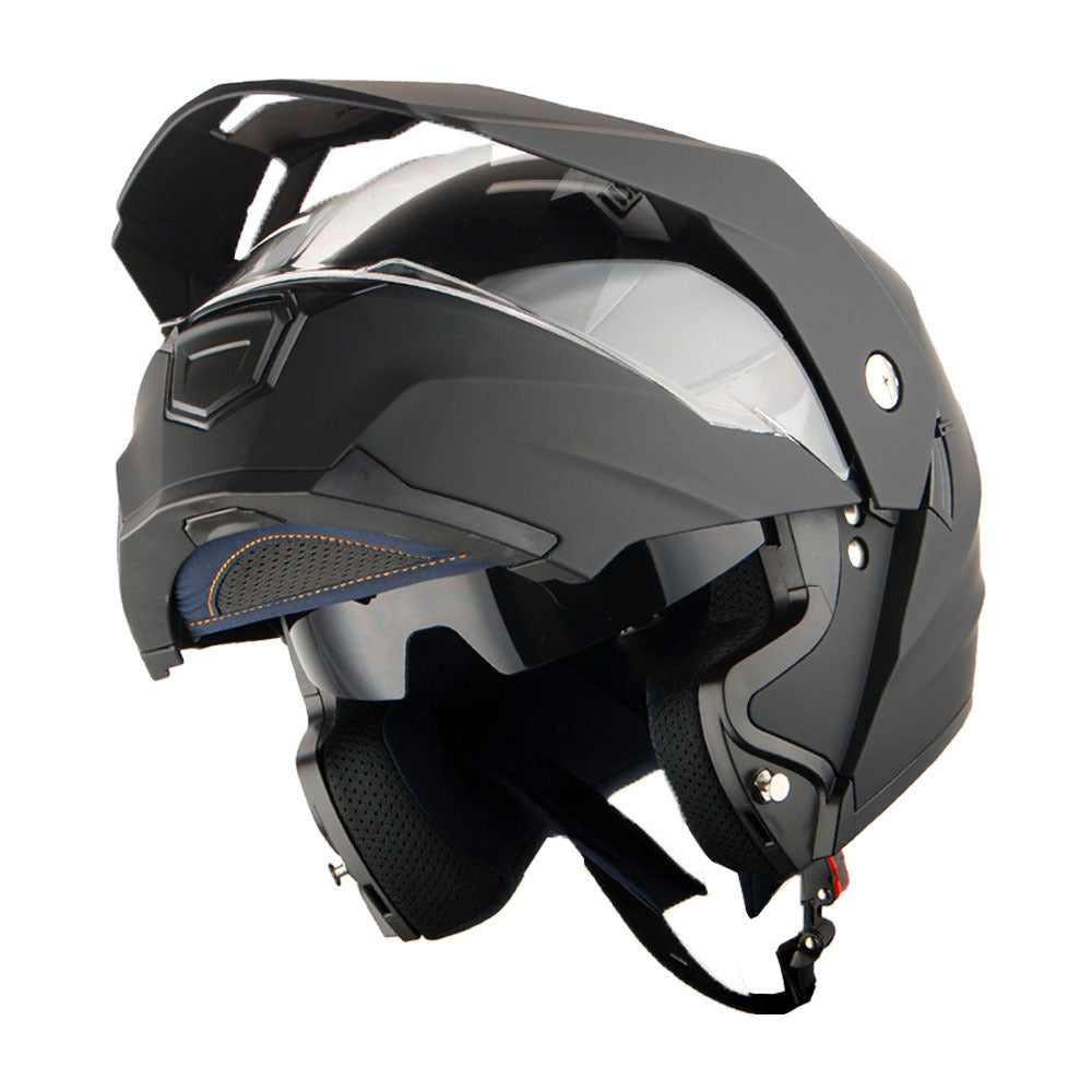 MOTORCYCLE HELMET MEN WOMEN DUAL SPORT MODULAR FLIP UP FULL FACE HELMET ADVENTURE DUAL VISOR: HJK910 DSPORT
