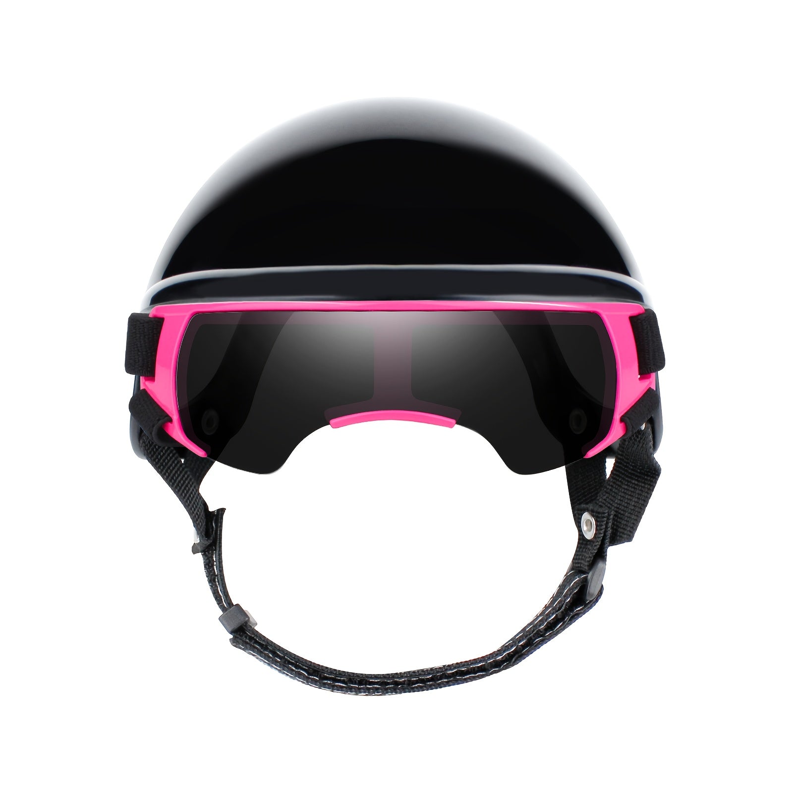 Helmet glasses combination New helmet glasses combination - UV resistant, windproof, scratch resistant, and durable, helmet with pink glasses, suitable for small dogs and cats to ride