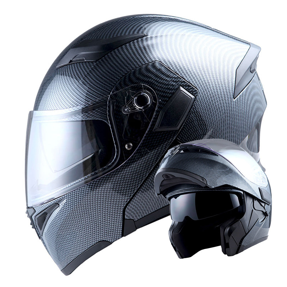 MOTORCYCLE MODULAR FULL FACE HELMET FLIP UP DUAL VISOR HELMET